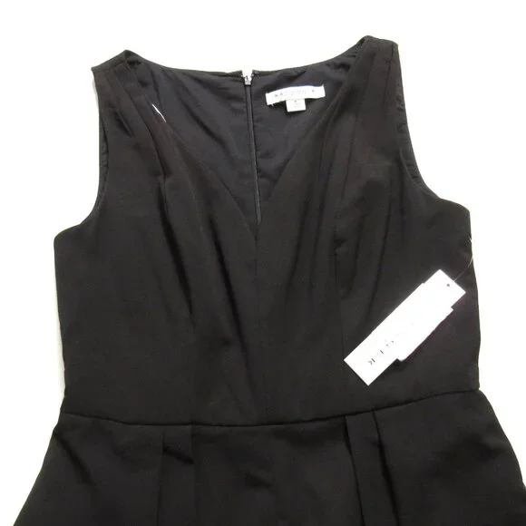 NWT Kay Unger Avery Ashlyn in Black Stretch Crepe Walk Through Maxi Jumpsuit 8 - Picture 8 of 12